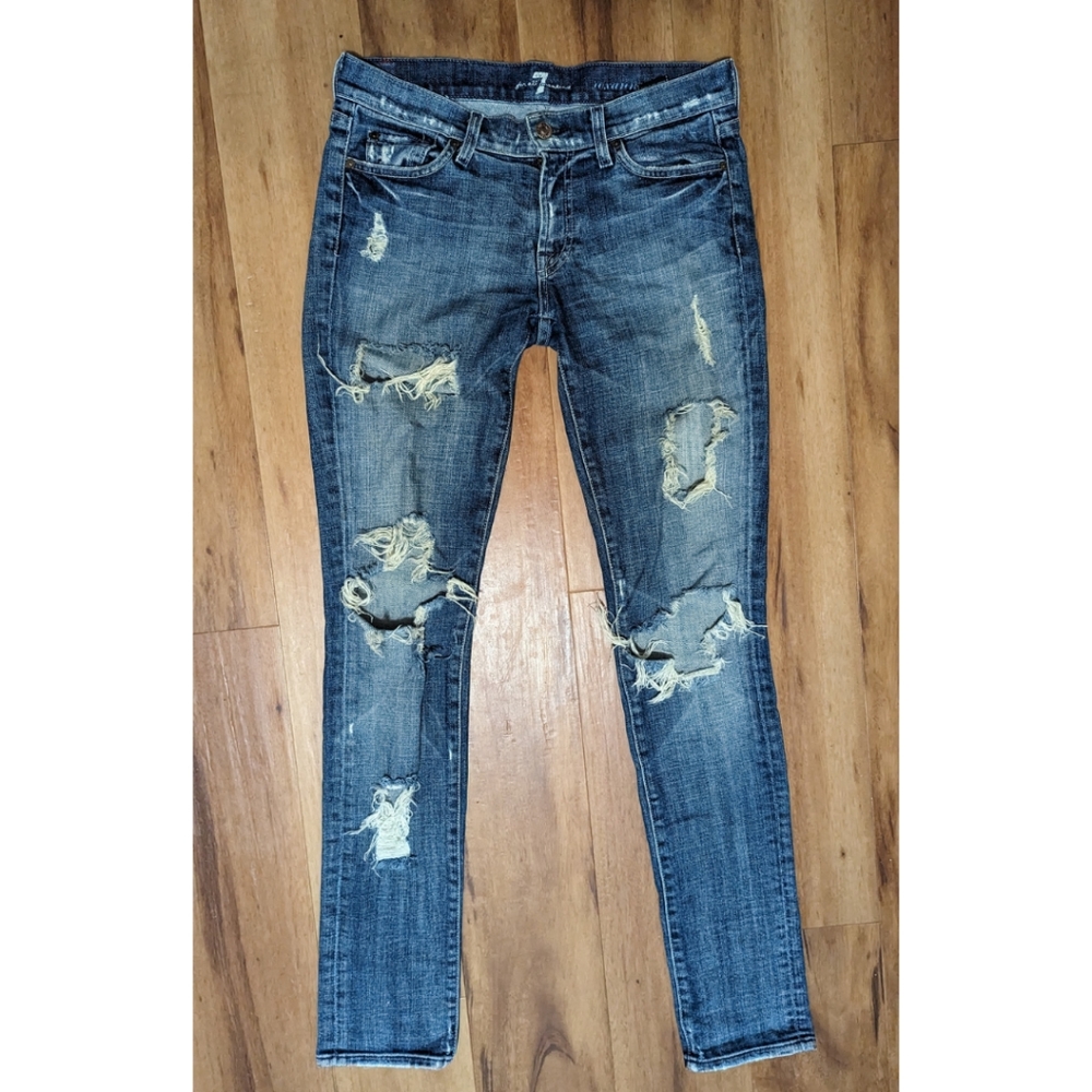7 For All Mankind Roxanne Distressed Jeans